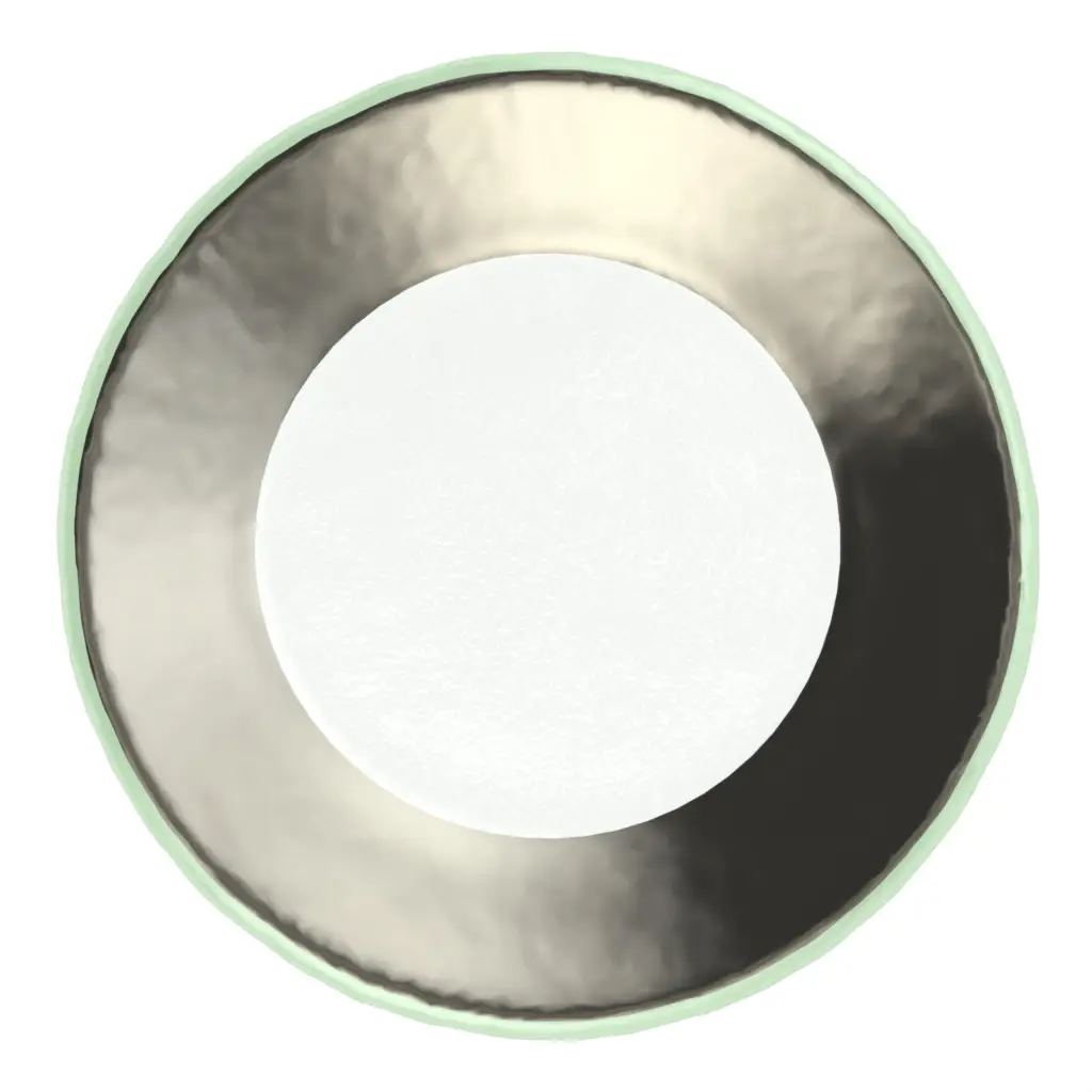 Bread Plate in Platinum Silver - Bread & Butter - 3/4 View