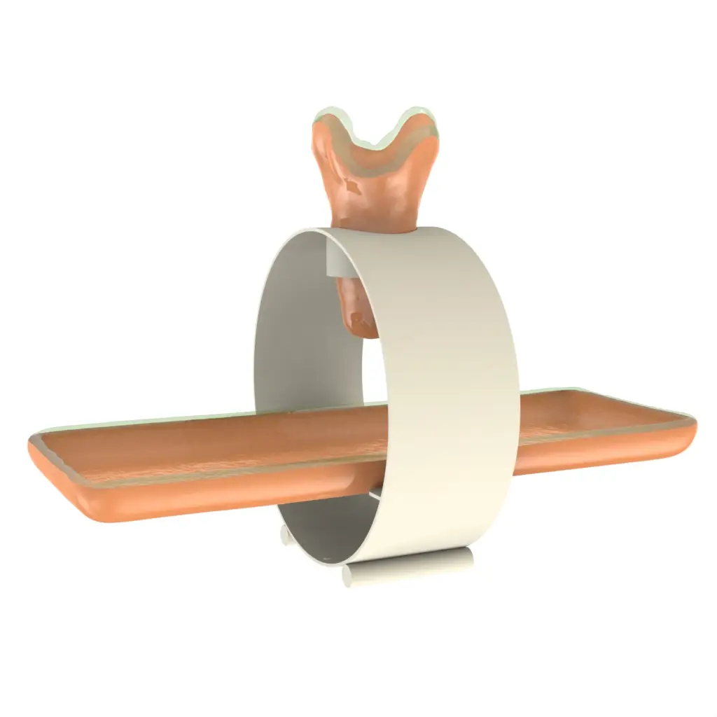 Breadstick Holder in Apricot Crush - Table Accessories - 3/4 View