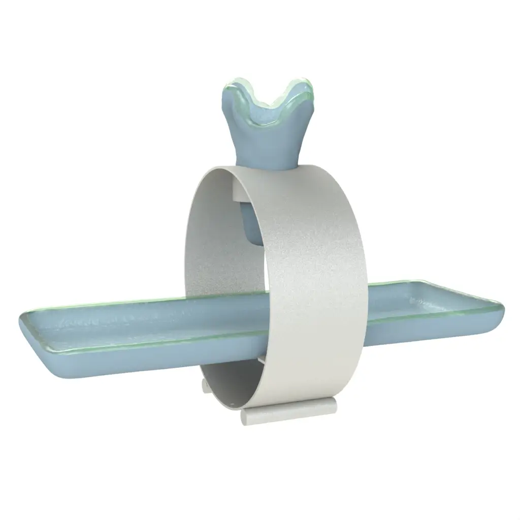 Breadstick Holder in Light Blue - Table Accessories - 3/4 View