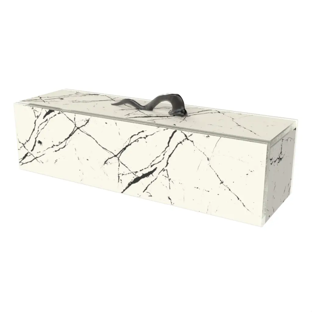 Breadstick Holder in Birch White - Table Accessories - 3/4 View