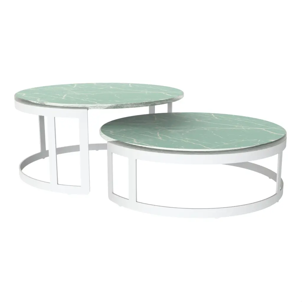 Buffet Display Risers in Teal Turquoise - Buffet Risers Stands - 3/4 View