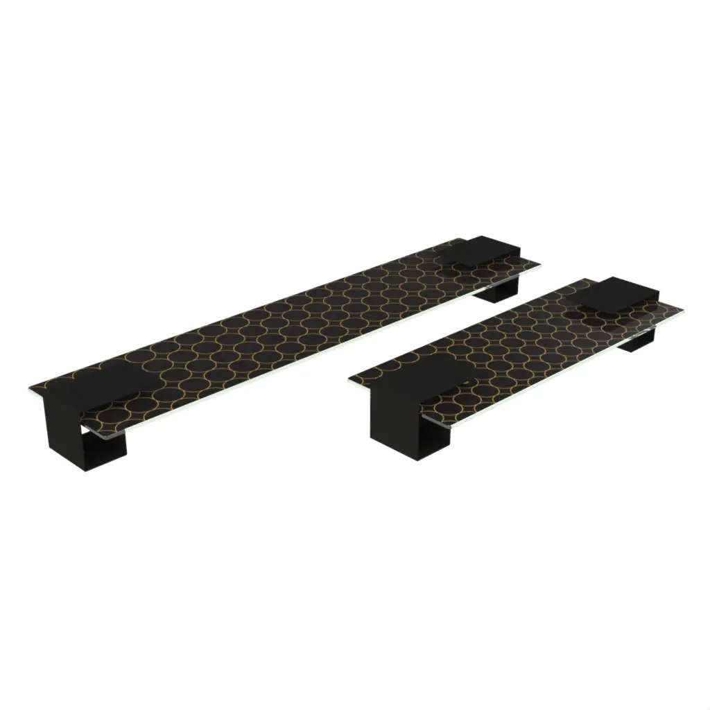 Buffet Display Stand in Black - Buffet Risers Stands - 3/4 View