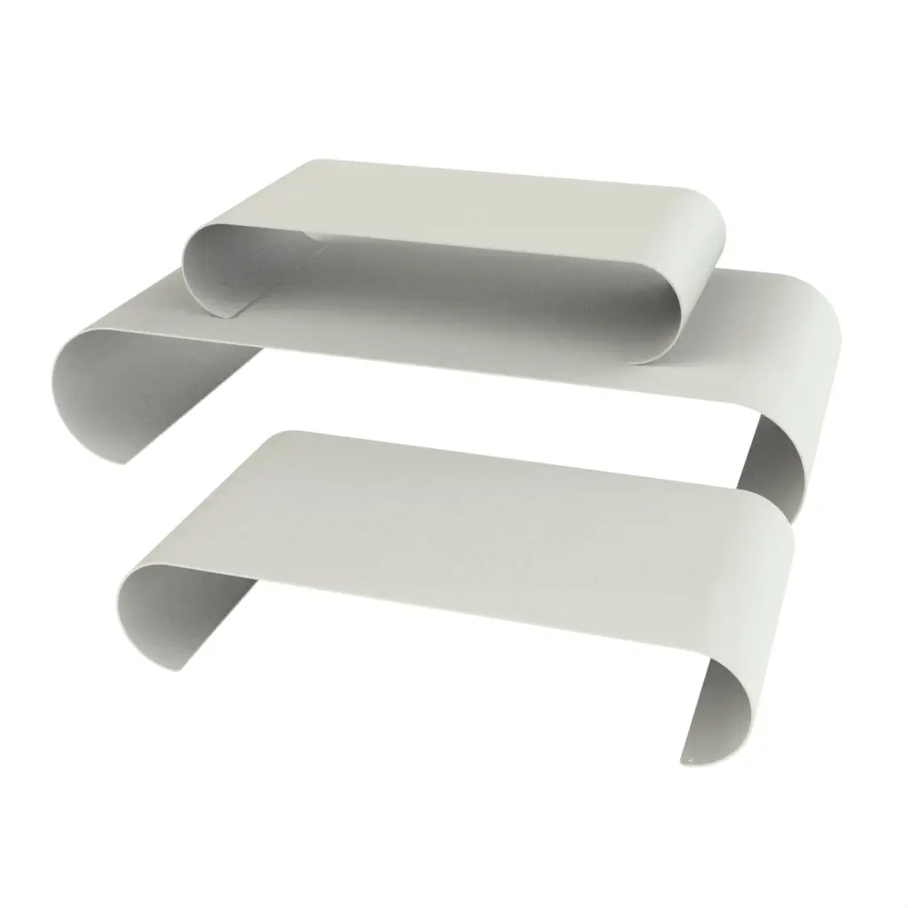 Buffet Risers in Grey - Buffet Risers Stands - 3/4 View