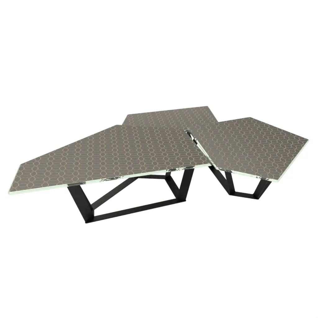 Buffet Risers in Dark Gray - Buffet Risers Stands - 3/4 View