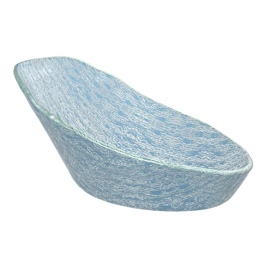 Buffet Serving Bowl in Niagara Blue - Buffet Serveware - 3/4 View