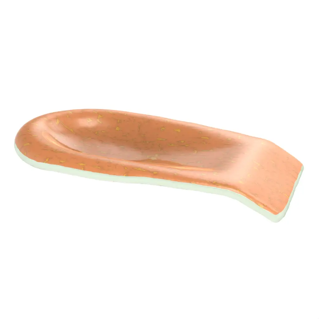 Buffet Spoon Rest in Apricot Crush - Buffet Serving Utensils - 3/4 View