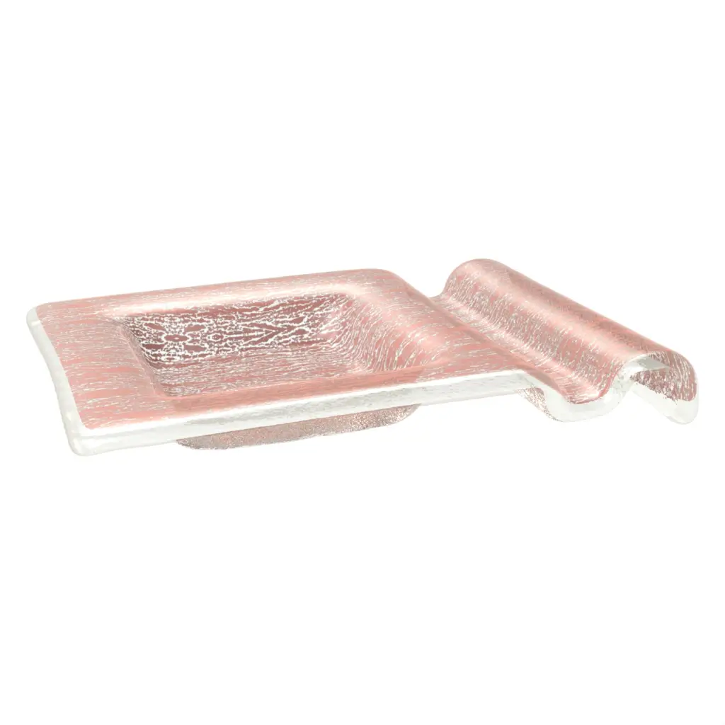 Butter Pat Dish in Light Salmon Pink - Bread & Butter - 3/4 View
