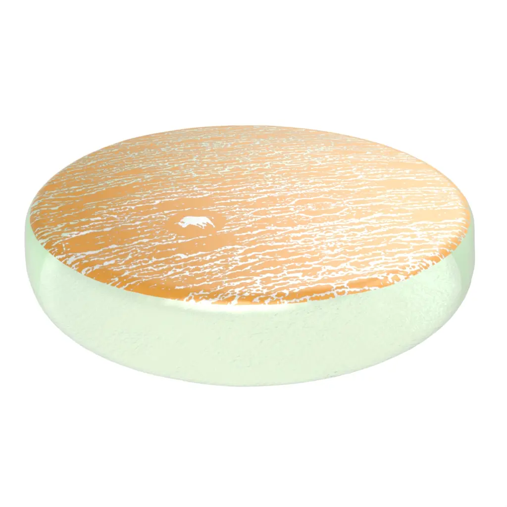 Butter Pat Dish in Matte Gold - Bread & Butter - 3/4 View
