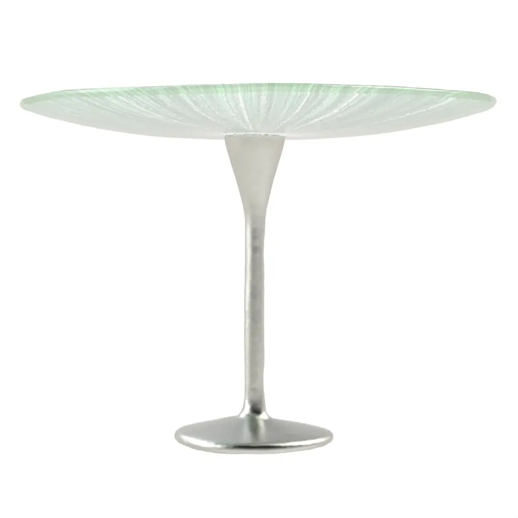 Cake Pedestal in Teal Turquoise - Cake Stands - 3/4 View