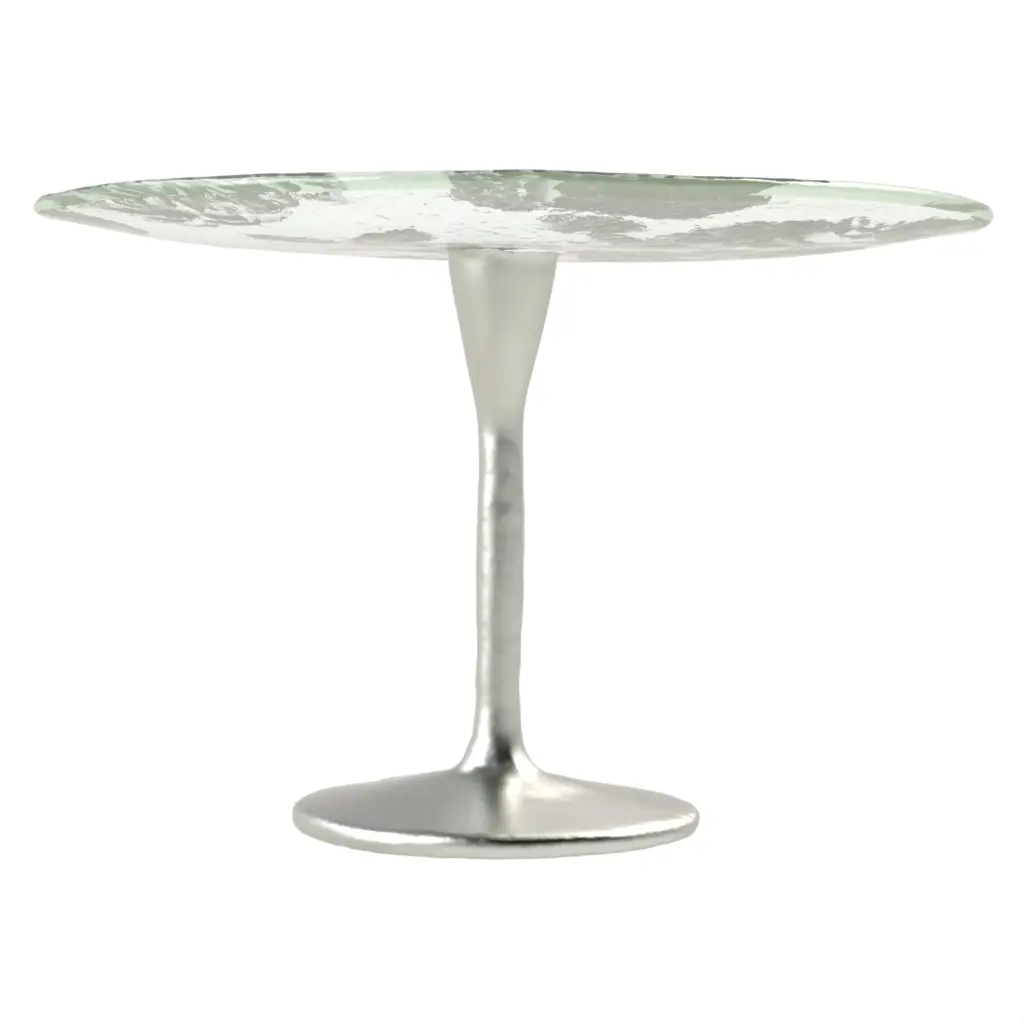 Cake Pedestal in Dark Silver Gray - Cake Stands - 3/4 View