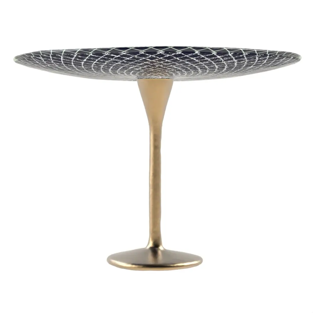 Cake Stand in Navy Onyx Blue - Cake Stands - 3/4 View