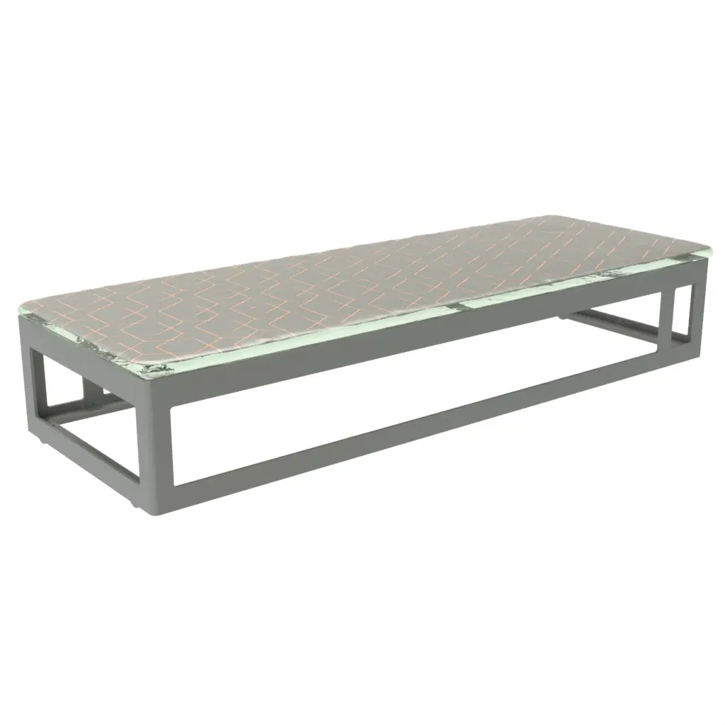 Canape Serving Platter in Dark Silver Gray - Buffet Serveware - 3/4 View