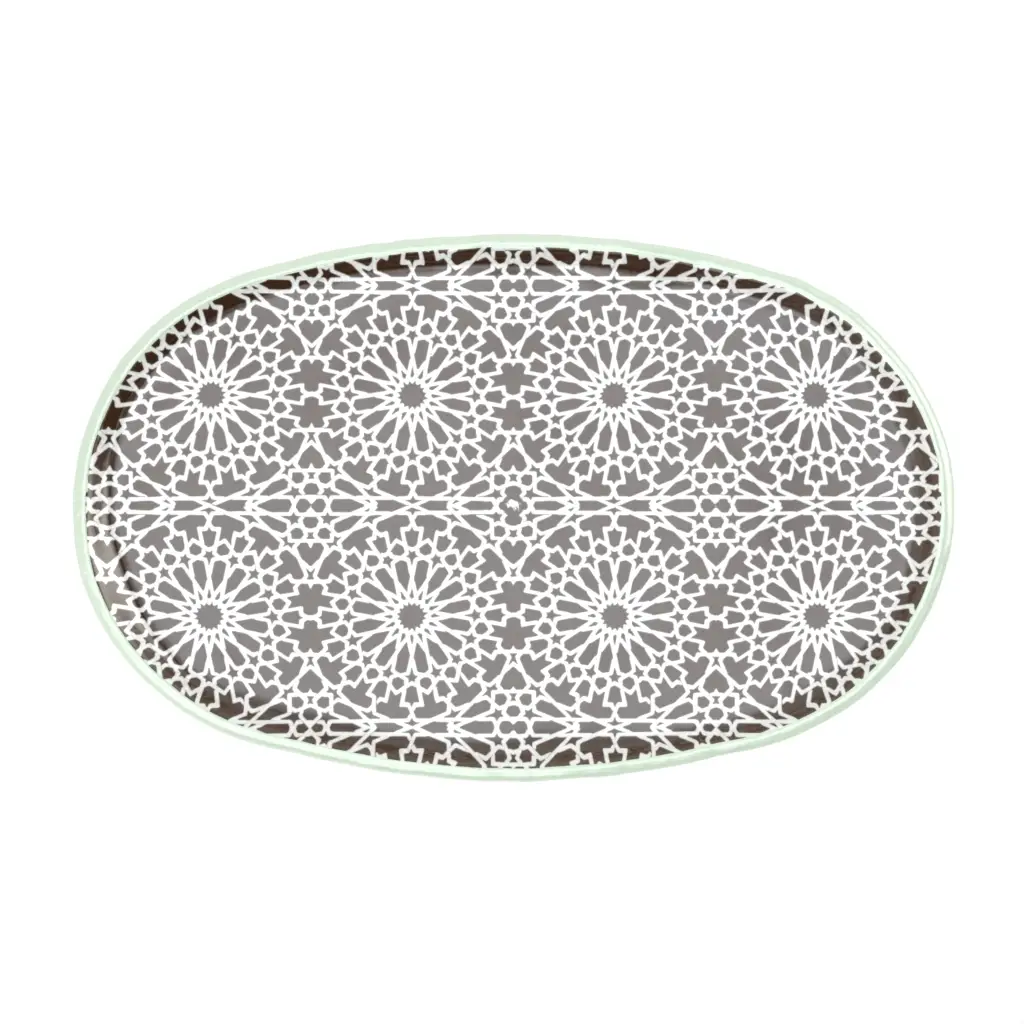 Canape Serving Tray in Golden Brown - Buffet Serveware - 3/4 View