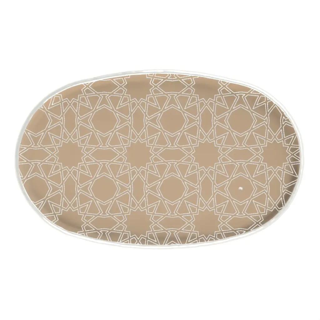 Canape Serving Tray in Almond Beige - Buffet Serveware - 3/4 View