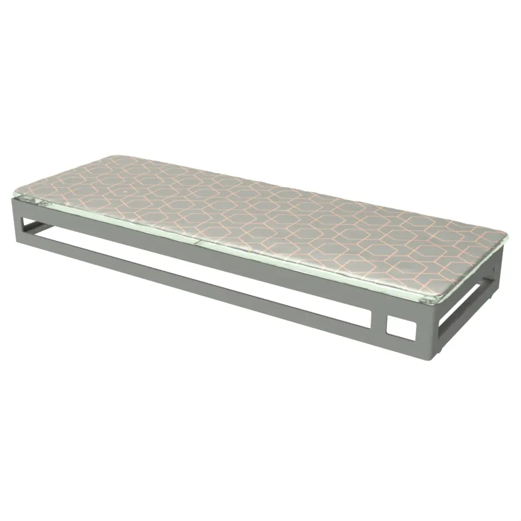 Canape Serving Tray in Dark Silver Gray - Buffet Serveware - 3/4 View
