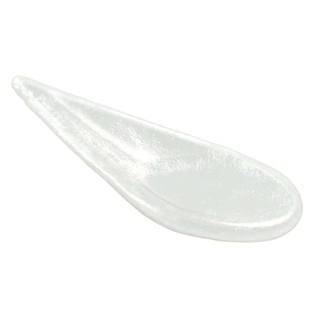 Canape Spoon in Glass With Texture - Catering Serveware - 3/4 View