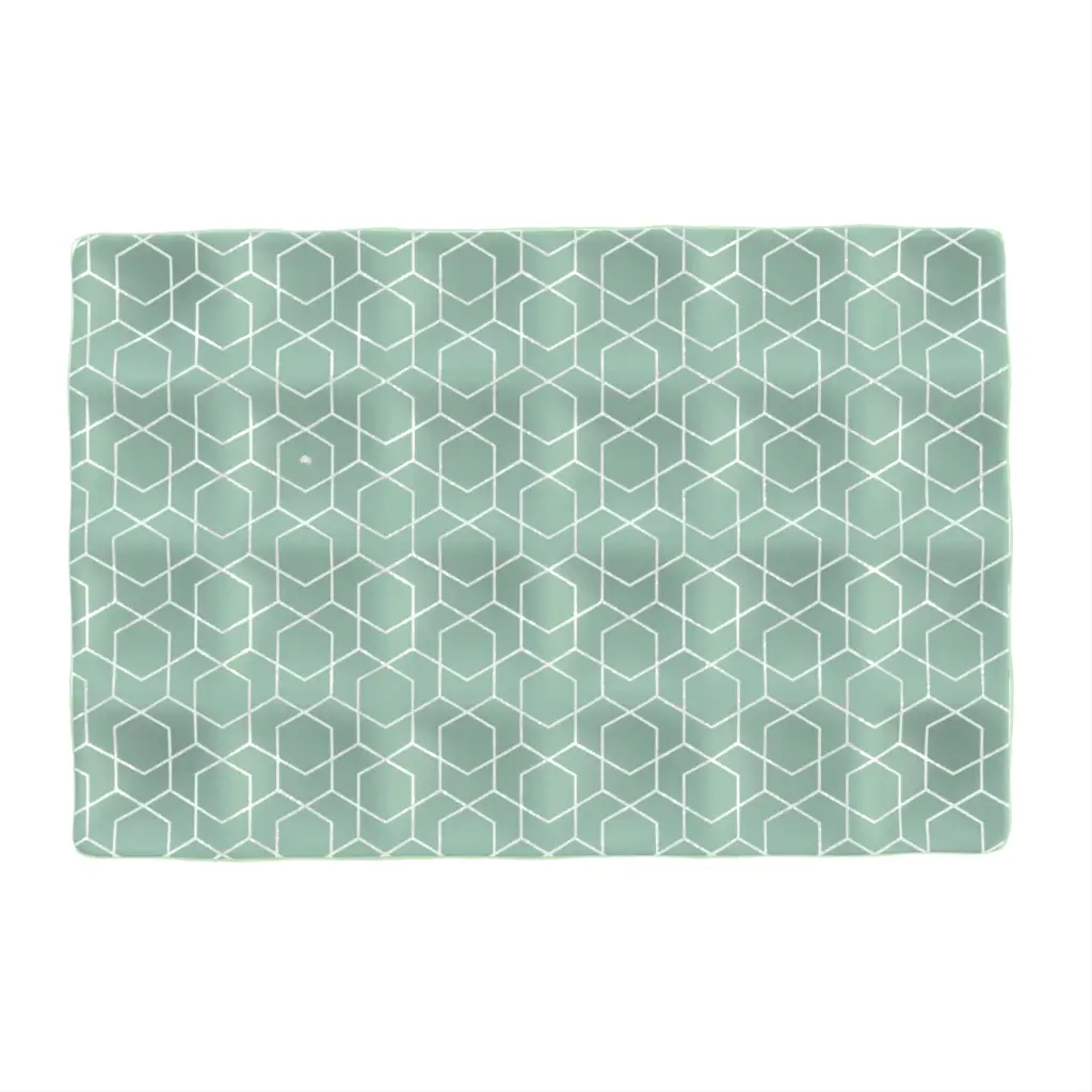 Canape Tray in Teal Turquoise - Catering Serveware - 3/4 View