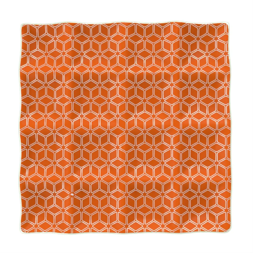 Canape Tray in Hermes Orange - Catering Serveware - 3/4 View