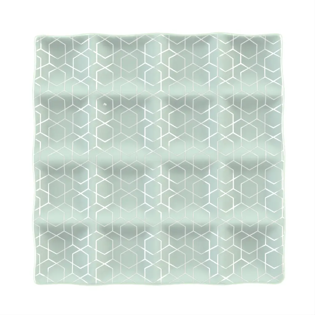 Catering Passing Tray in Teal Turquoise - Catering Serveware - 3/4 View
