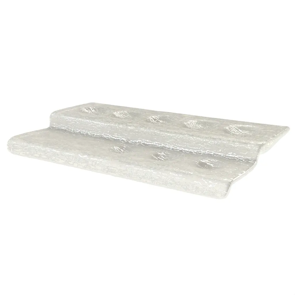 Caviar Tray in Birch White - Specialty Dinnerware - 3/4 View