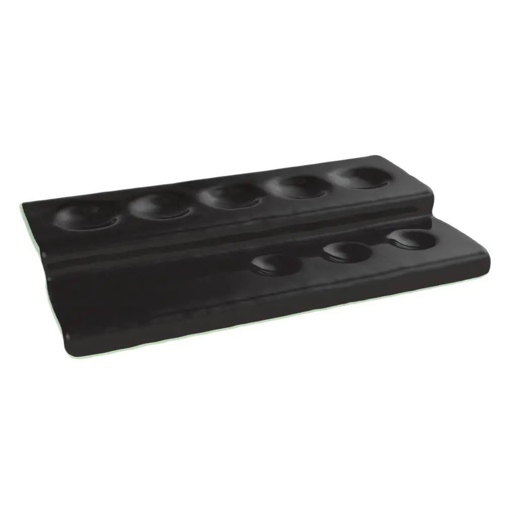 Caviar Tray in Black - Specialty Dinnerware - 3/4 View