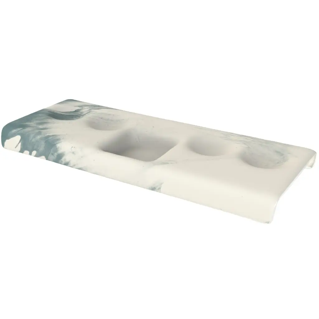 Caviar Tray in Birch White - Specialty Dinnerware - 3/4 View