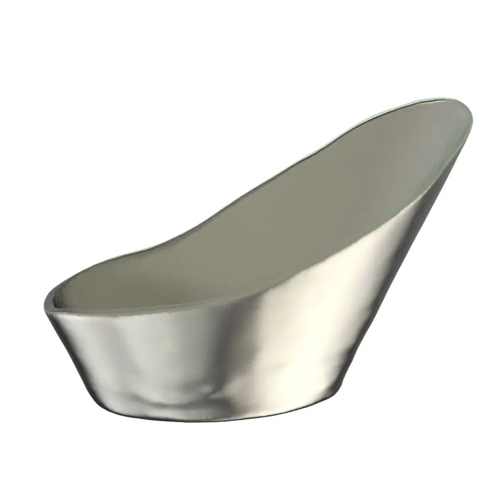 Champagne Ice Bucket in Platinum Silver - Bar Accessories - 3/4 View
