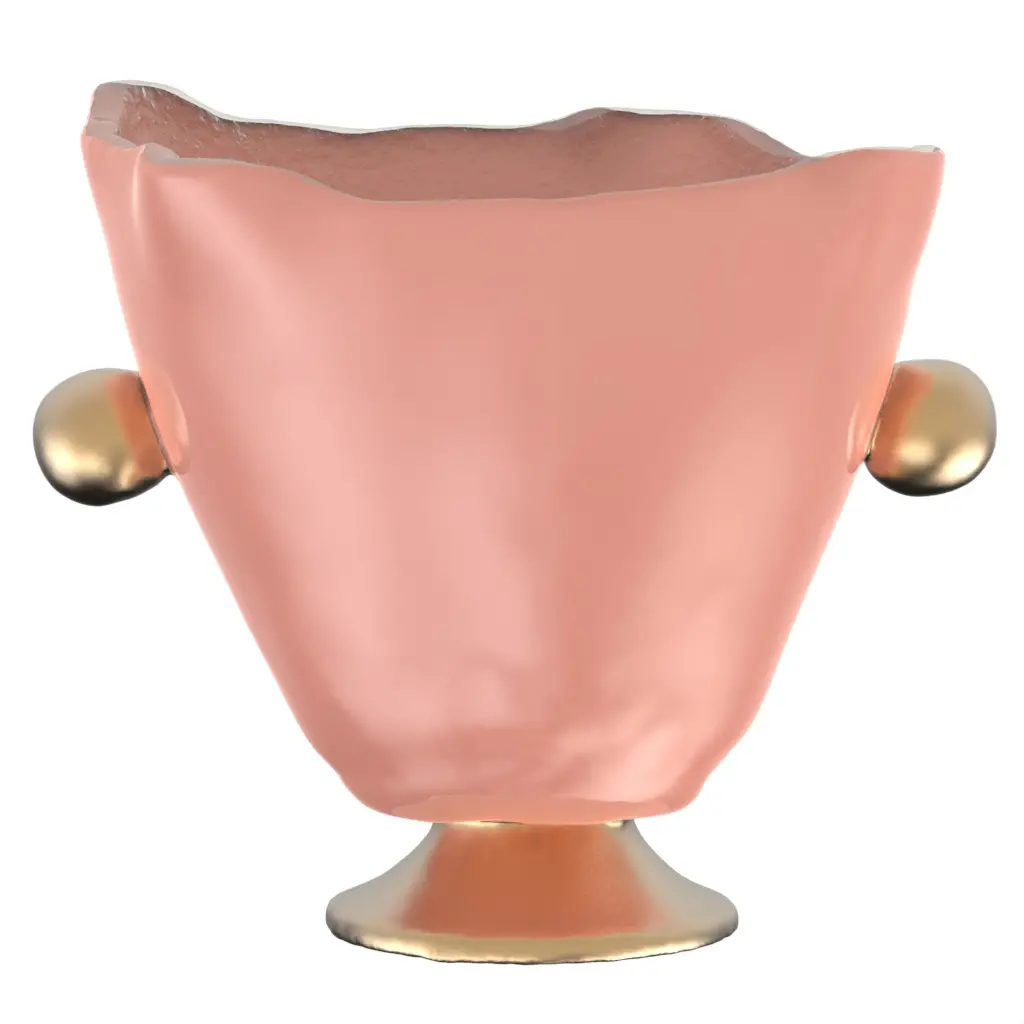 Champagne Ice Bucket in Light Salmon Pink - Bar Accessories - 3/4 View