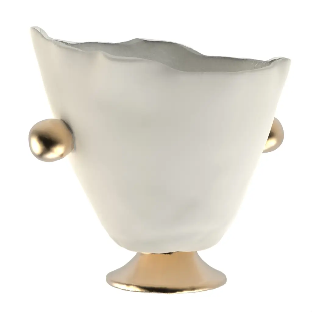 Champagne Ice Bucket in Birch White - Bar Accessories - 3/4 View