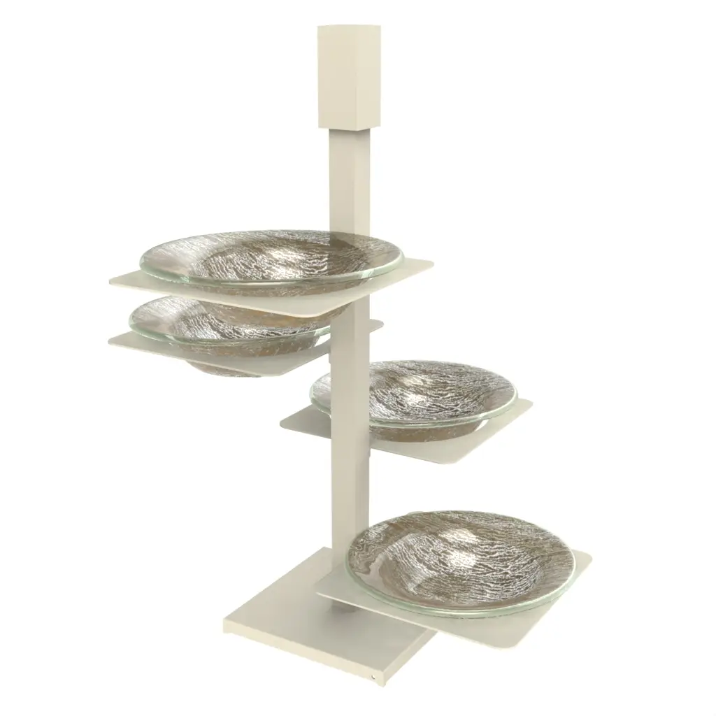 Chip And Dip Server in Olive Gray - Snacks Serveware - 3/4 View