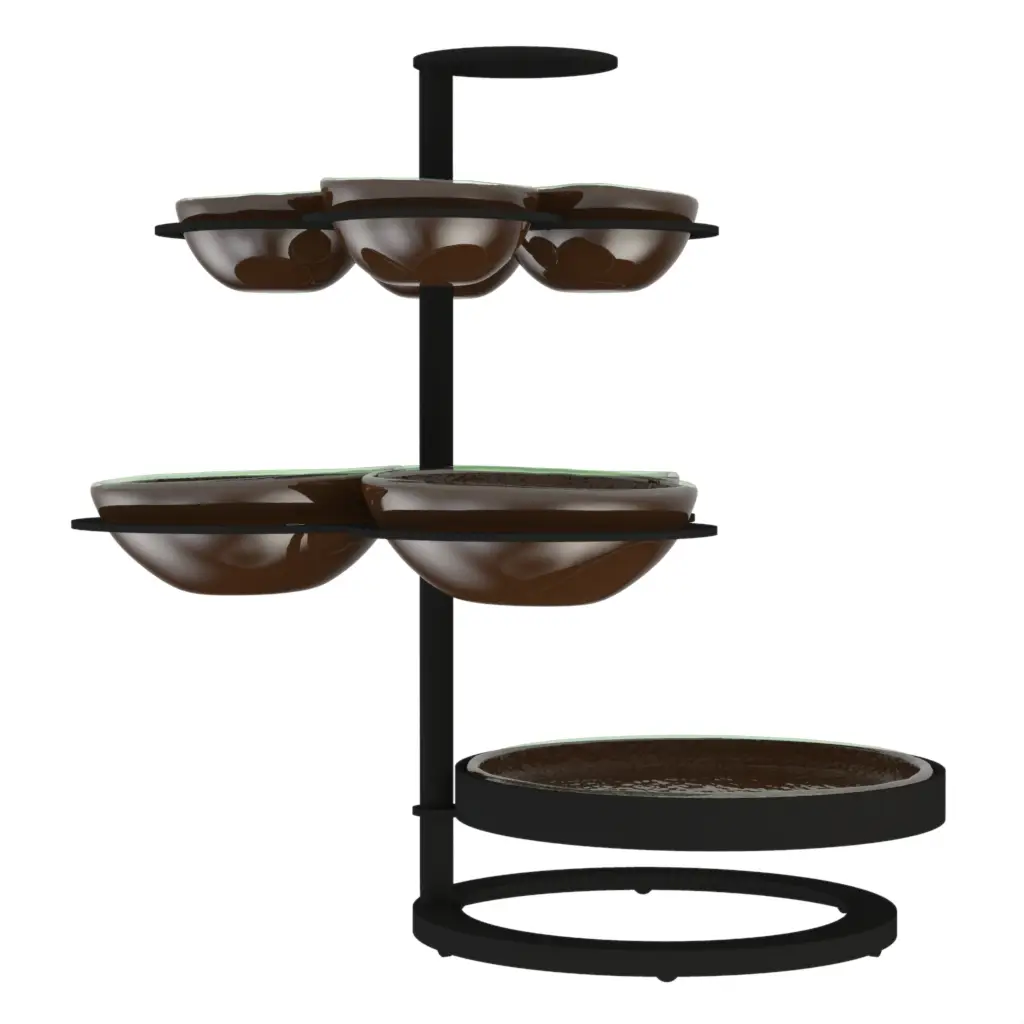 Chip And Dip Serveware in Golden Brown - Snacks Serveware - 3/4 View
