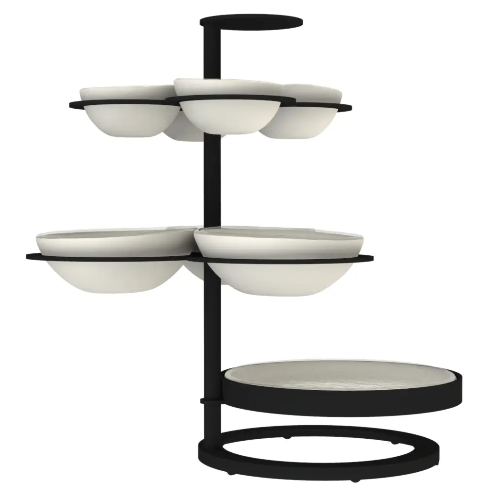 Chip And Dip Serveware in Birch White - Snacks Serveware - 3/4 View