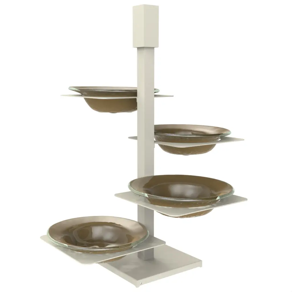 Chip And Dip Serving Set in Olive Gray - Snacks Serveware - 3/4 View