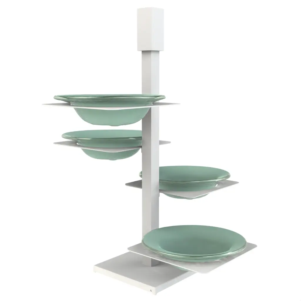 Chip And Dip Serving Set in Teal Turquoise - Snacks Serveware - 3/4 View