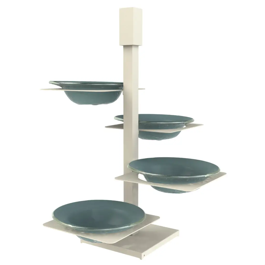 Chip And Dip Serving Set in Teal - Snacks Serveware - 3/4 View