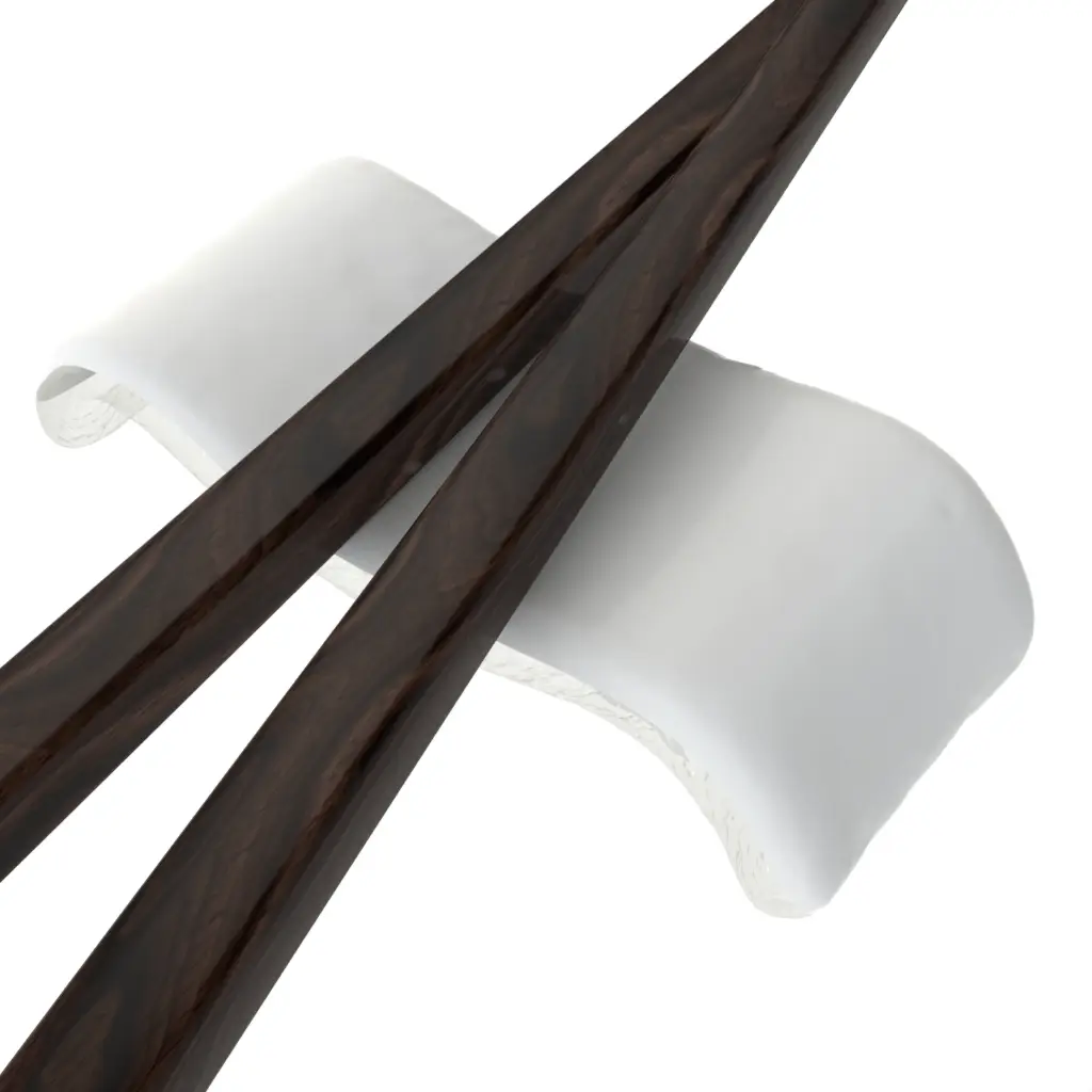 Chopstick Holder in Milk White - Fine Dining Tableware - 3/4 View