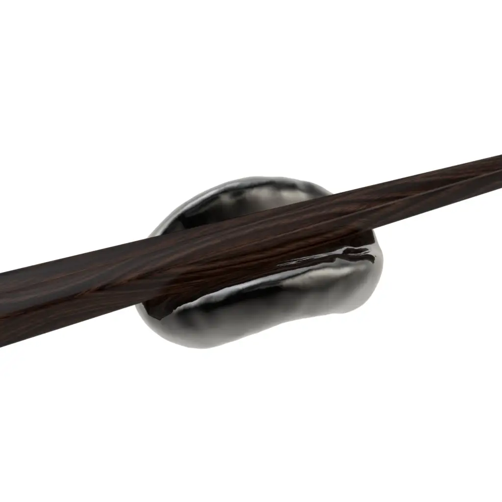 Chopstick Rest in Black - Fine Dining Tableware - 3/4 View