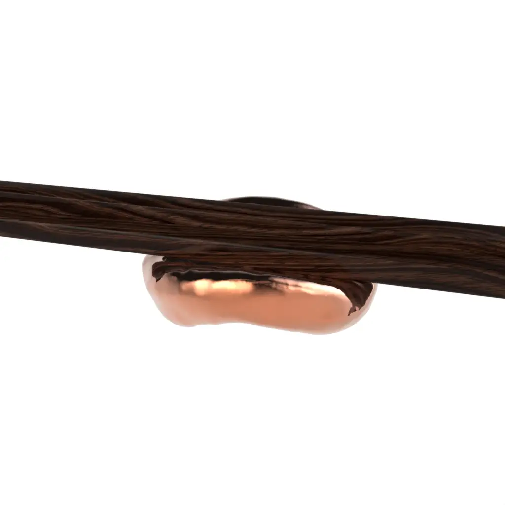 Chopstick Rest in Copper - Fine Dining Tableware - 3/4 View