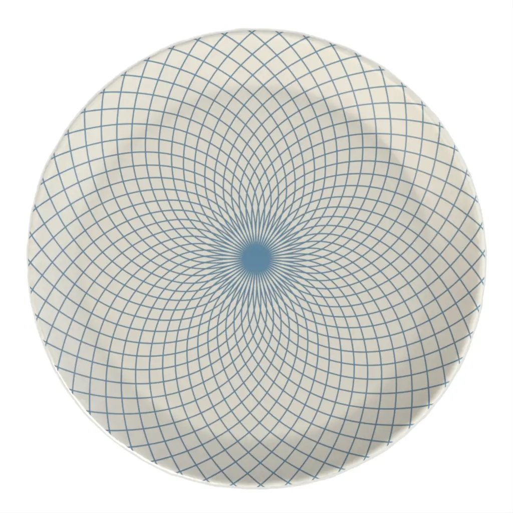 Coastal Dinner Plate in Birch White - Restaurant Plates - 3/4 View