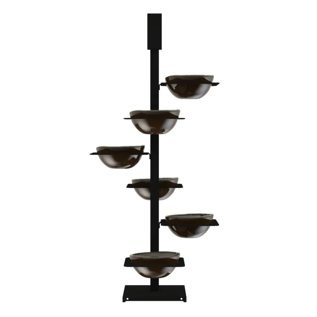 Condiment Serving Set in Sepia Brown - Snacks Serveware - 3/4 View