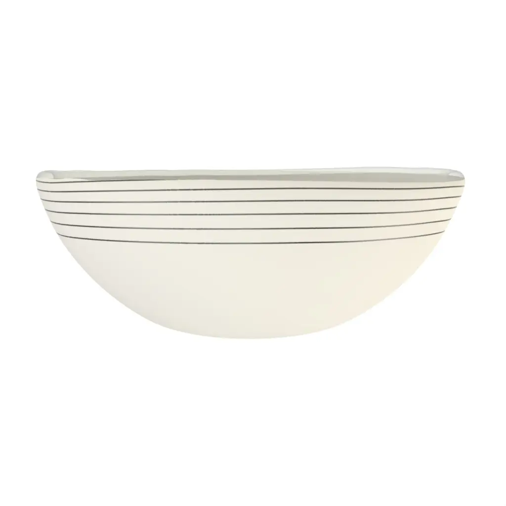 Deep Bowl in Birch White - Restaurant Bowls - 3/4 View