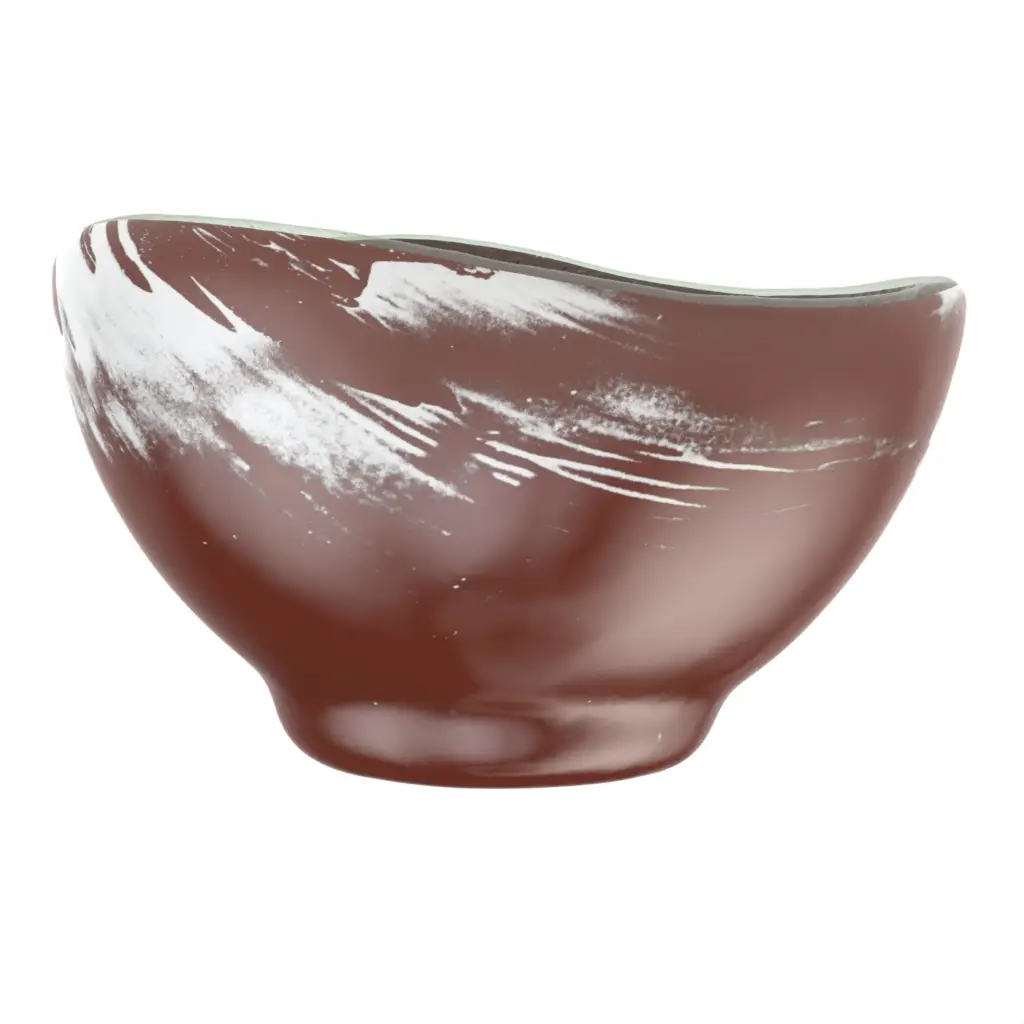 Deep Bowl in Cognac Brown - Restaurant Bowls - 3/4 View