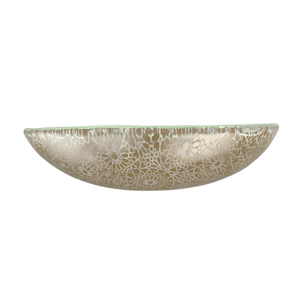 Deep Glass Bowl in Olive Gray - Restaurant Bowls - 3/4 View