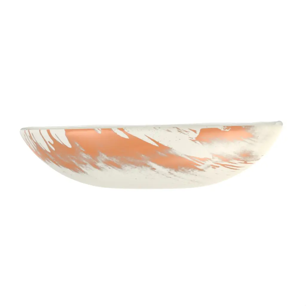 Deep Glass Bowl in Birch White - Restaurant Bowls - 3/4 View