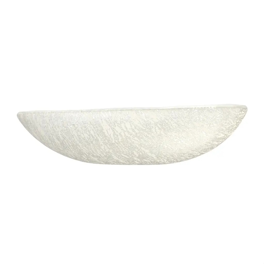 Deep Glass Bowl in Birch White - Restaurant Bowls - 3/4 View