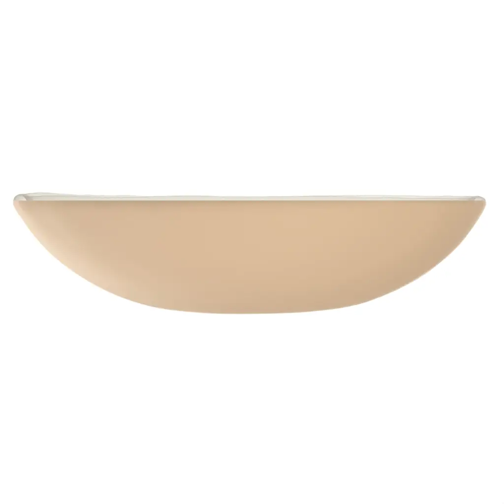Deep Glass Bowl in Almond Beige - Restaurant Bowls - 3/4 View