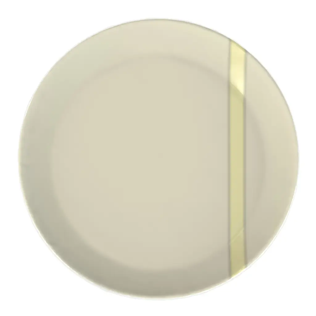Dinner Plate Charger in Ivory White - Fine Dining Tableware - 3/4 View