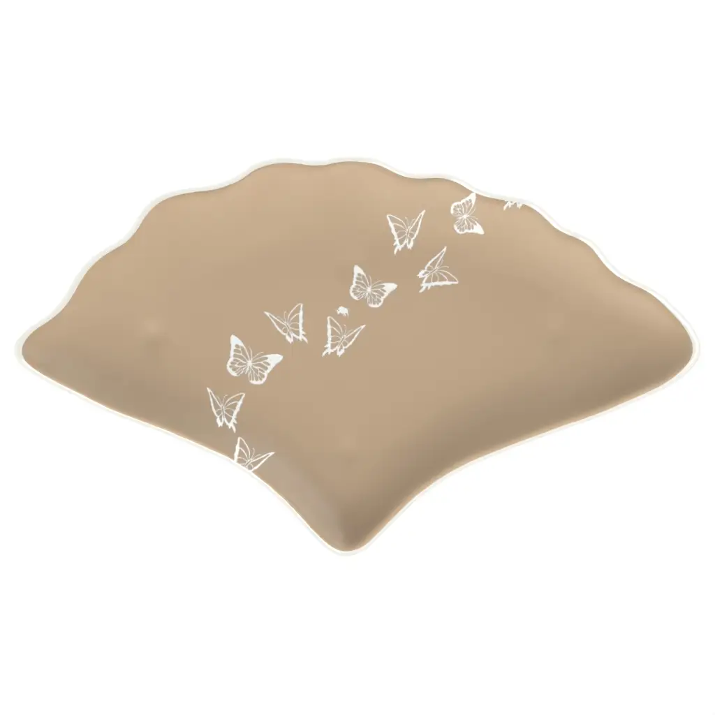 Dinner Plate Charger in Almond Beige - Fine Dining Tableware - 3/4 View