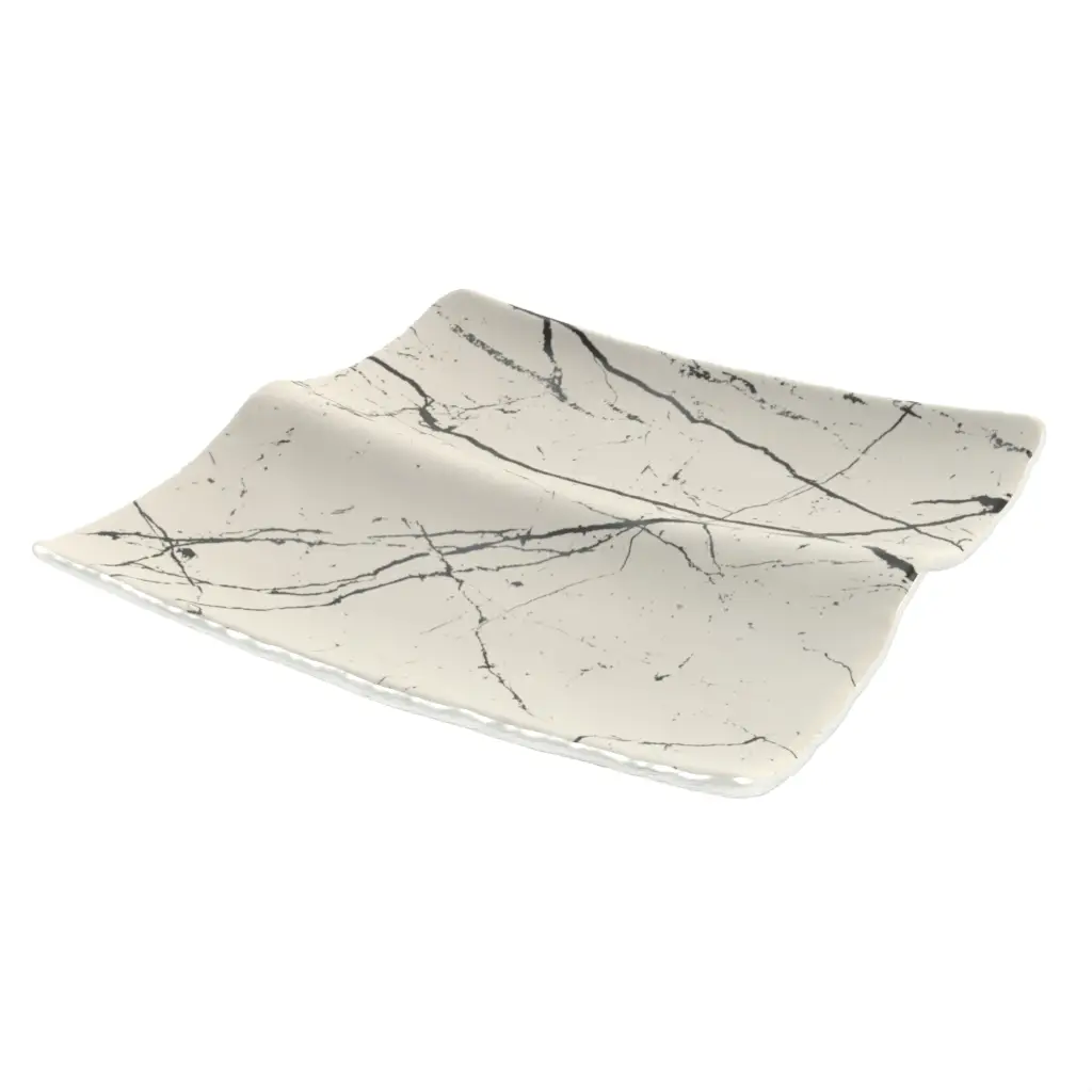 Divided Dish in Birch White - Serving Dishes - 3/4 View
