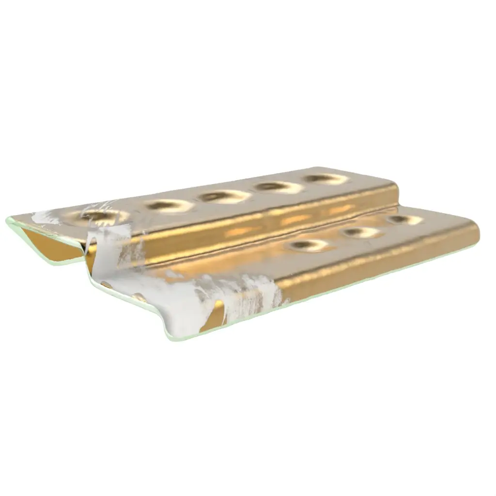 Caviar Server in Pure Gold - Specialty Dinnerware - 3/4 View